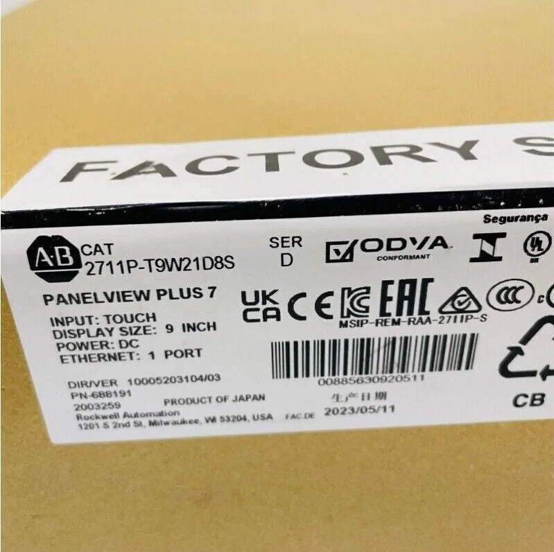 Allen Bradley PanelView Plus 7 Terminal 9 Inch US 2711P-T9W21D8S New - ALLEN BRADLEY [2]