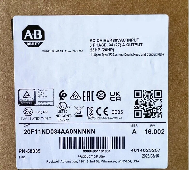 Allen Bradley PowerFlex 25HP SHIP - ALLEN BRADLEY [1]