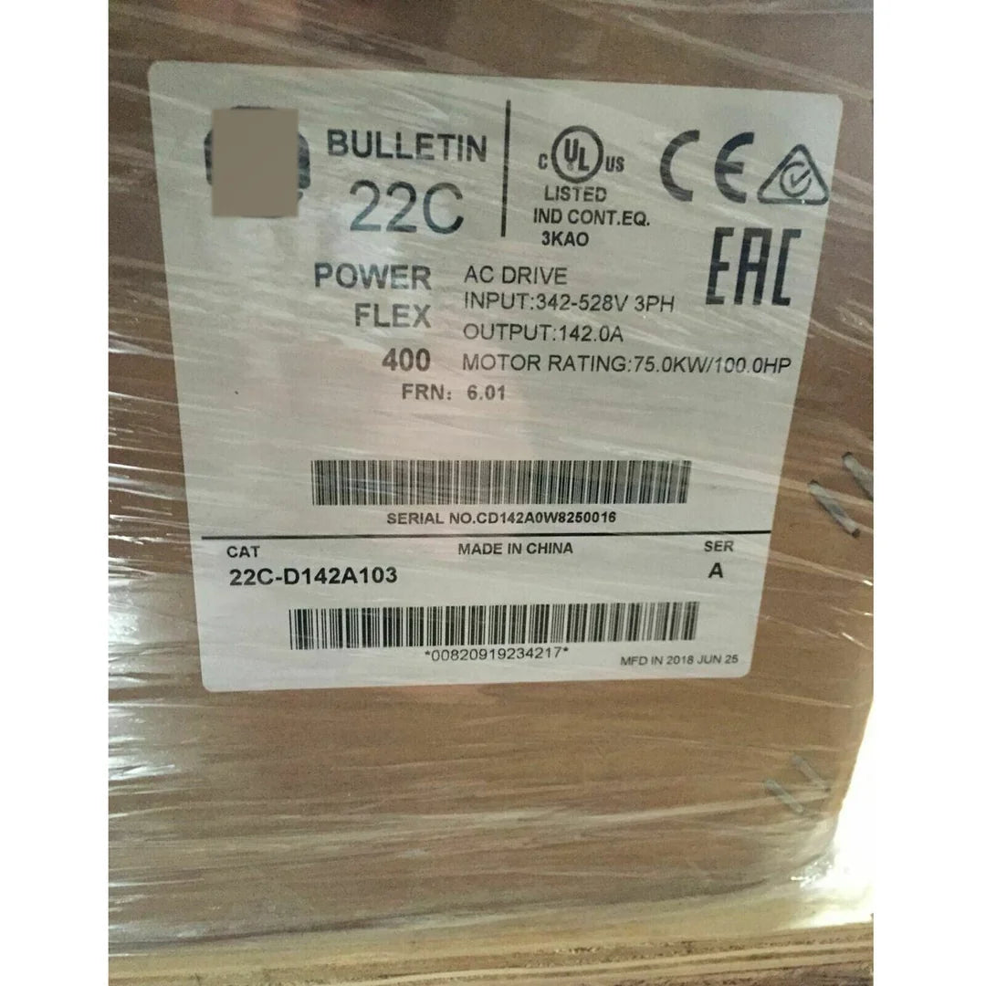 Allen-Bradley PowerFlex 400 AC Drive 22C-D142A103 75kW/100HP - ALLEN-BRADLEY [1]