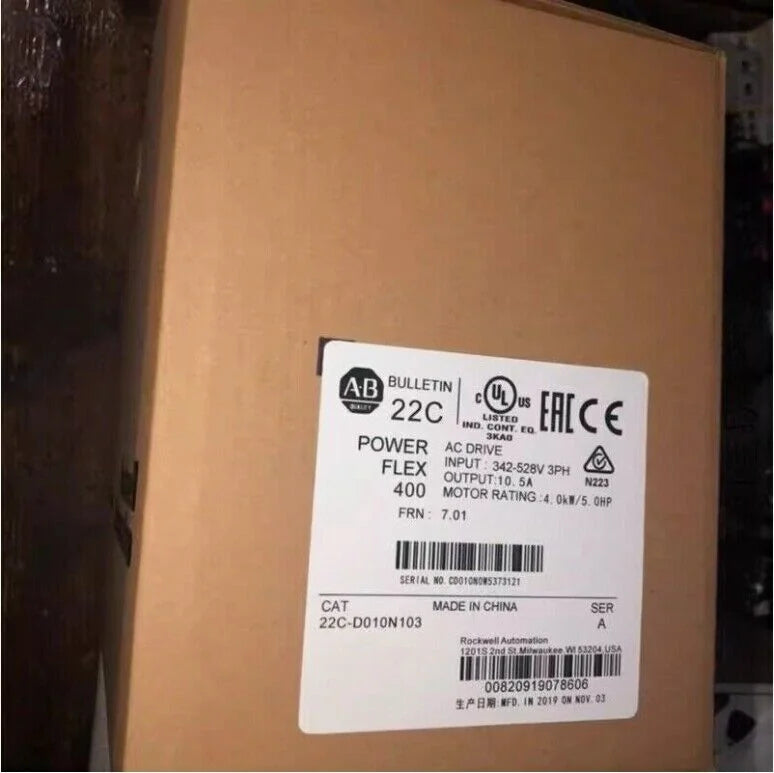 Allen-Bradley PowerFlex 400 NEW 22C-D010N103 4 kW 5 HP AC Drive - ALLEN-BRADLEY [1]