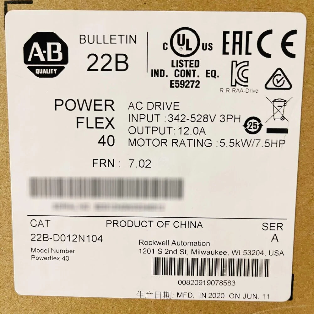 Allen Bradley PowerFlex 40 12A 7.5HP AC Drive - ALLEN BRADLEY [2]
