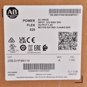 Allen-Bradley PowerFlex 525 0.4kW 0.5Hp AC Motor Sealed Design - ALLEN-BRADLEY [3]