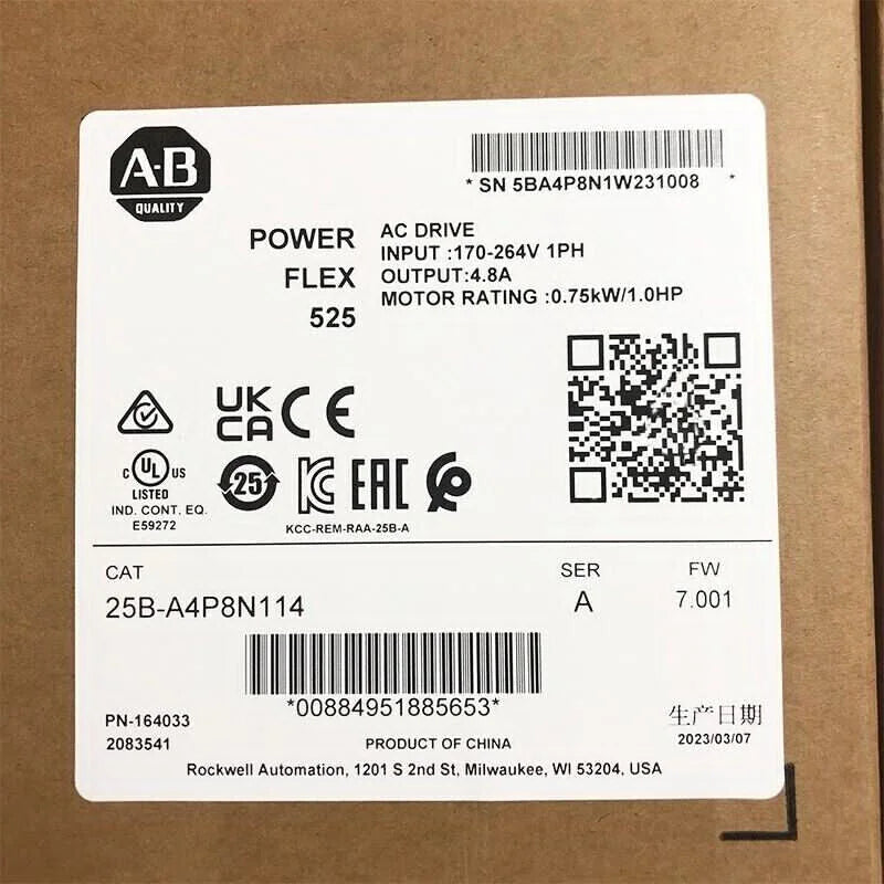 Allen-Bradley PowerFlex 525 AC Drive Fast 25B-A4P8N114 - ALLEN-BRADLEY [2]