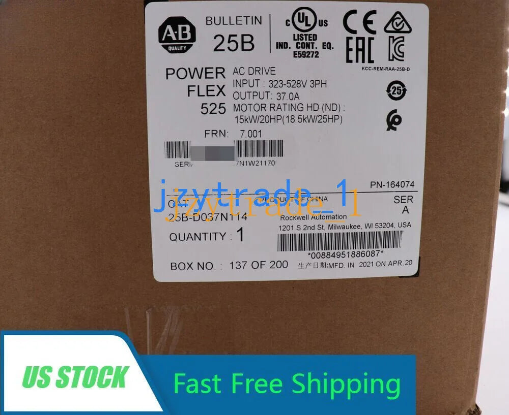 Allen-Bradley PowerFlex 525 AC Drive Sealed NJ - ALLEN-BRADLEY [1]