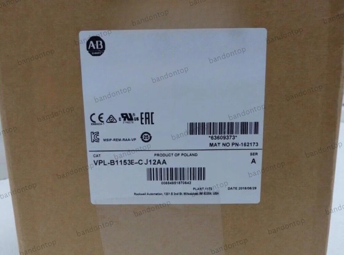 Allen Bradley VPL-B1153E-CJ12AA Servo Motor | High Performance Industrial Servo Motor | Allen Bradley Precision Drives - ALLEN BRADLEY [1]