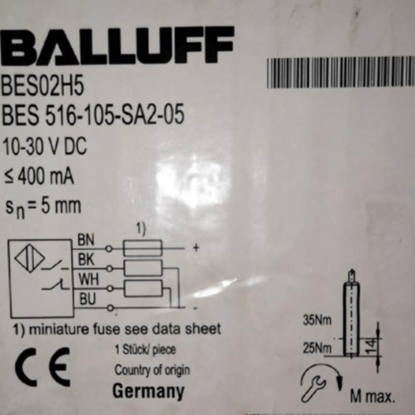 BALLUFF BES 516-105-SA2-05 BES02H5 Proximity Switch - BALLUFF [1]