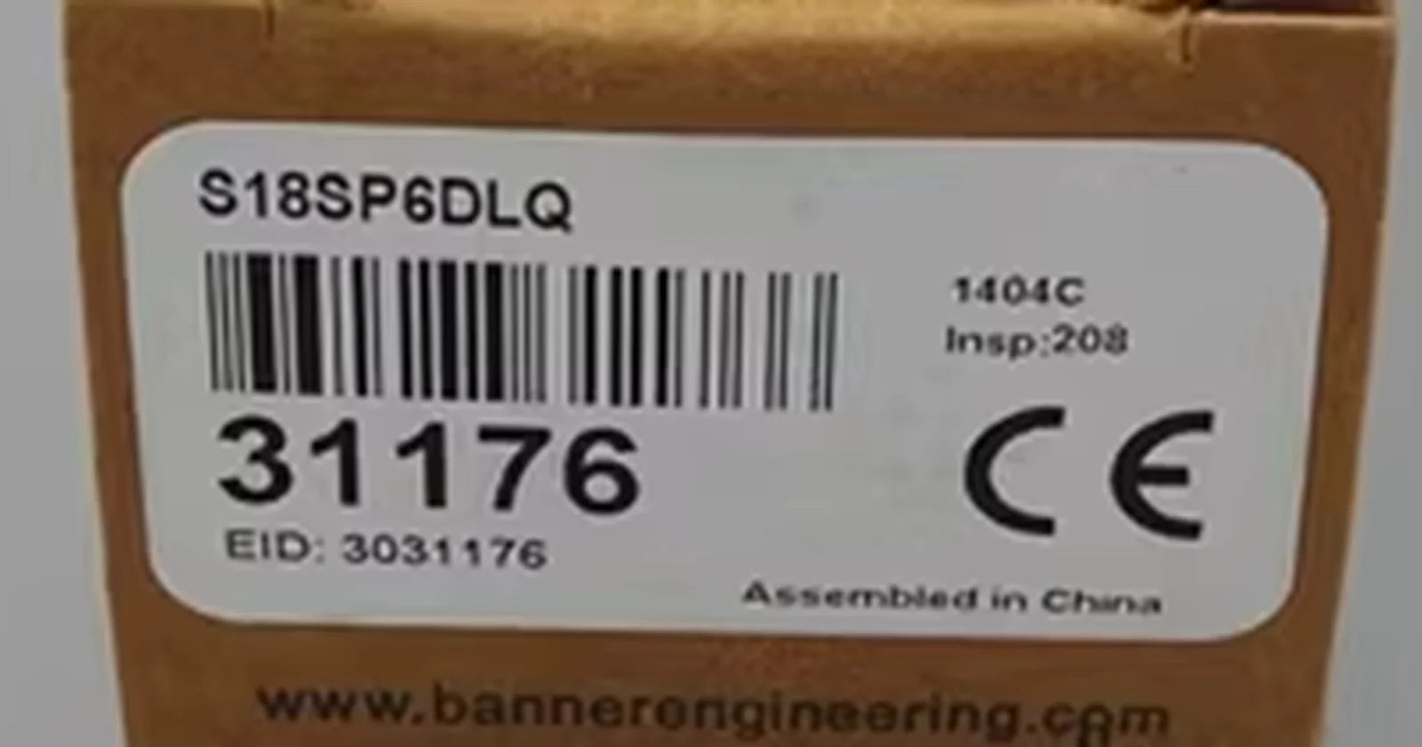 BANNER Photoelectric Sensor S18SP6DLQ - BANNER [1]