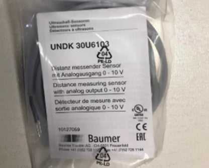 BAUMER UNDK 30U6103 S14 Ultrasonic Sensor - BAUMER [1]