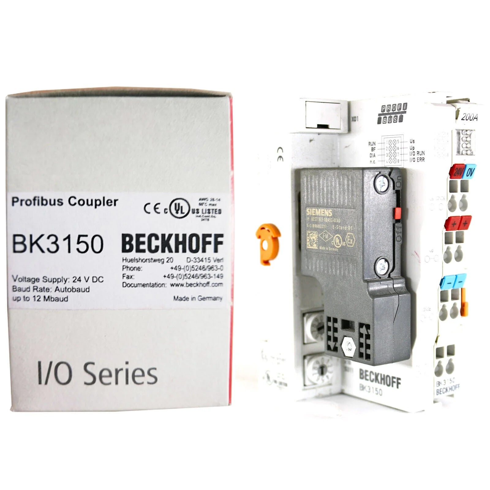 BECKHOFF BK3150 Bus Coupler with 4 x 5A Output for USB 2.0 3.0 4.0 PROFIBUS - BECKHOFF [4]