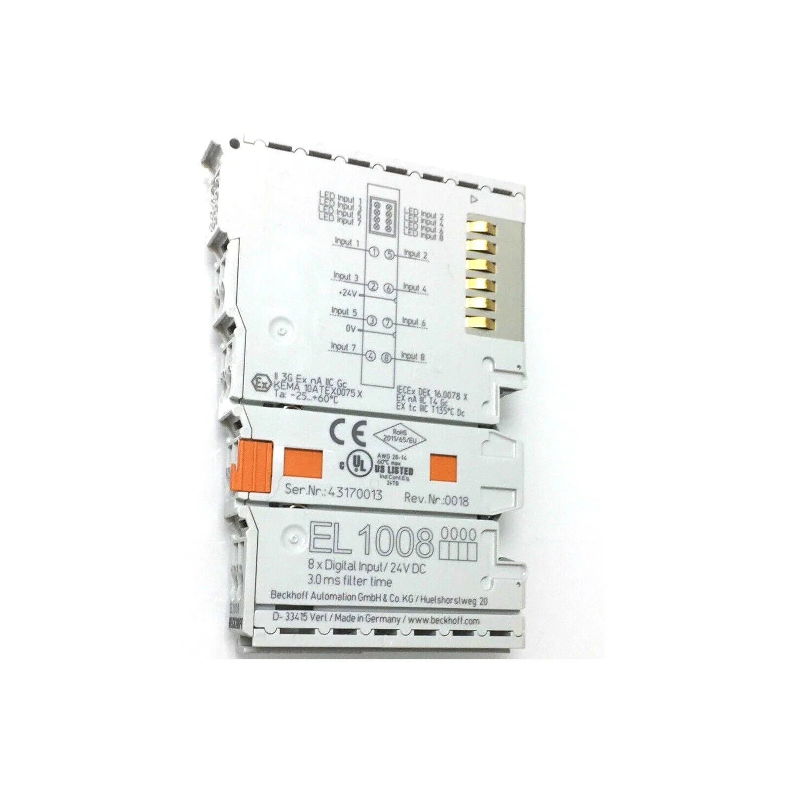 BECKHOFF EL1008 PLC Module - BECKHOFF [3]