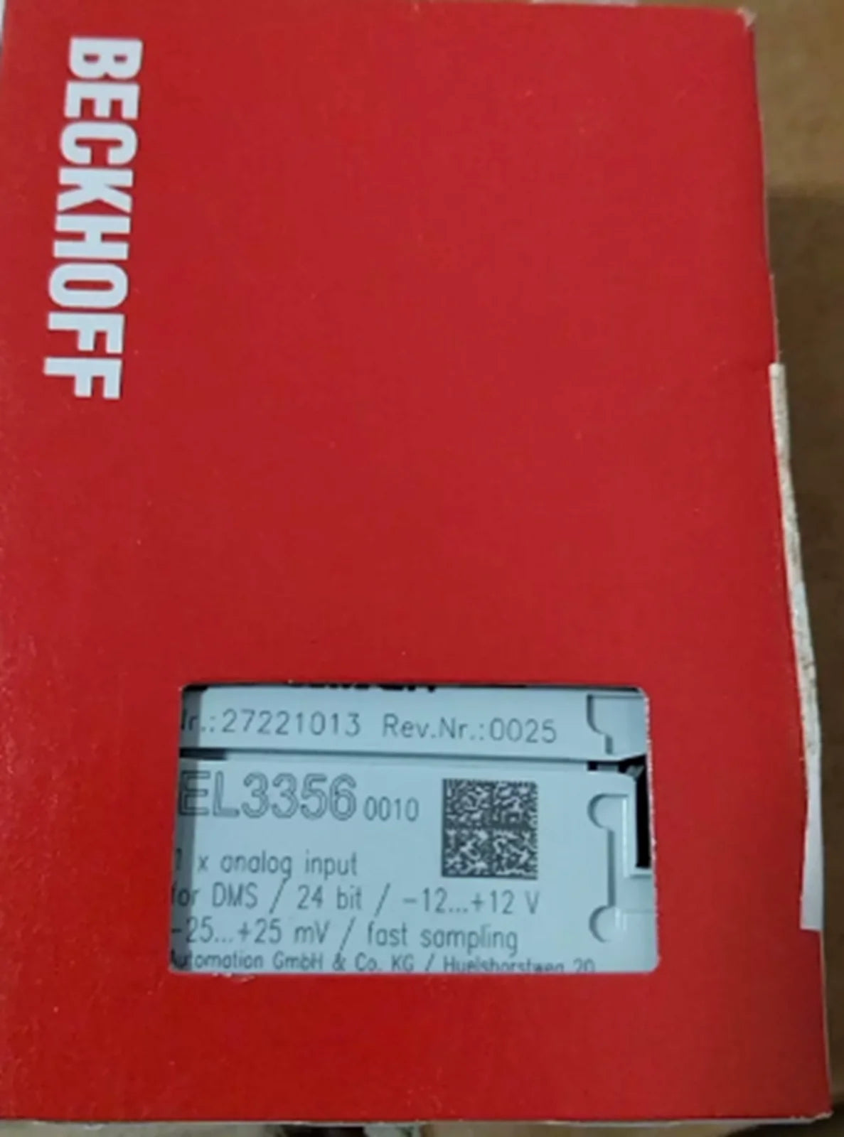 BECKHOFF EL3356-0010 Analog Input Terminal - BECKHOFF [1]