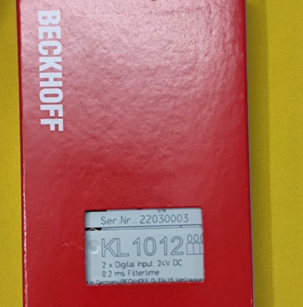 BECKHOFF KL1012 Digital Input Module - BECKHOFF [1]
