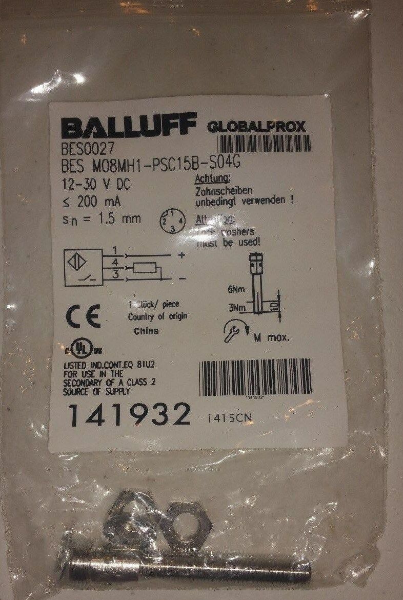 BES-M08MH1-PSC15B-S04G - BALLUFF