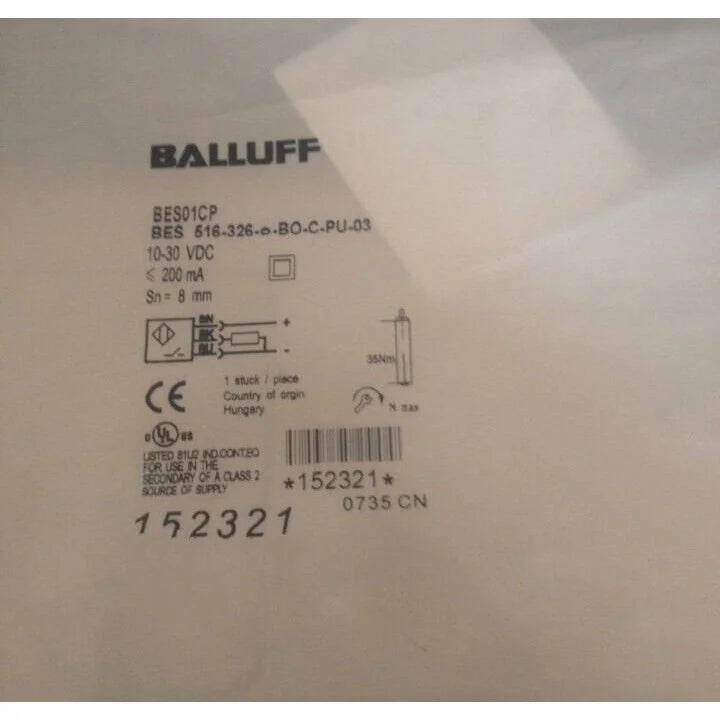 Balluff Proximity Sensor BES 516-326-BO-C-PU-03 - BALLUFF [1]