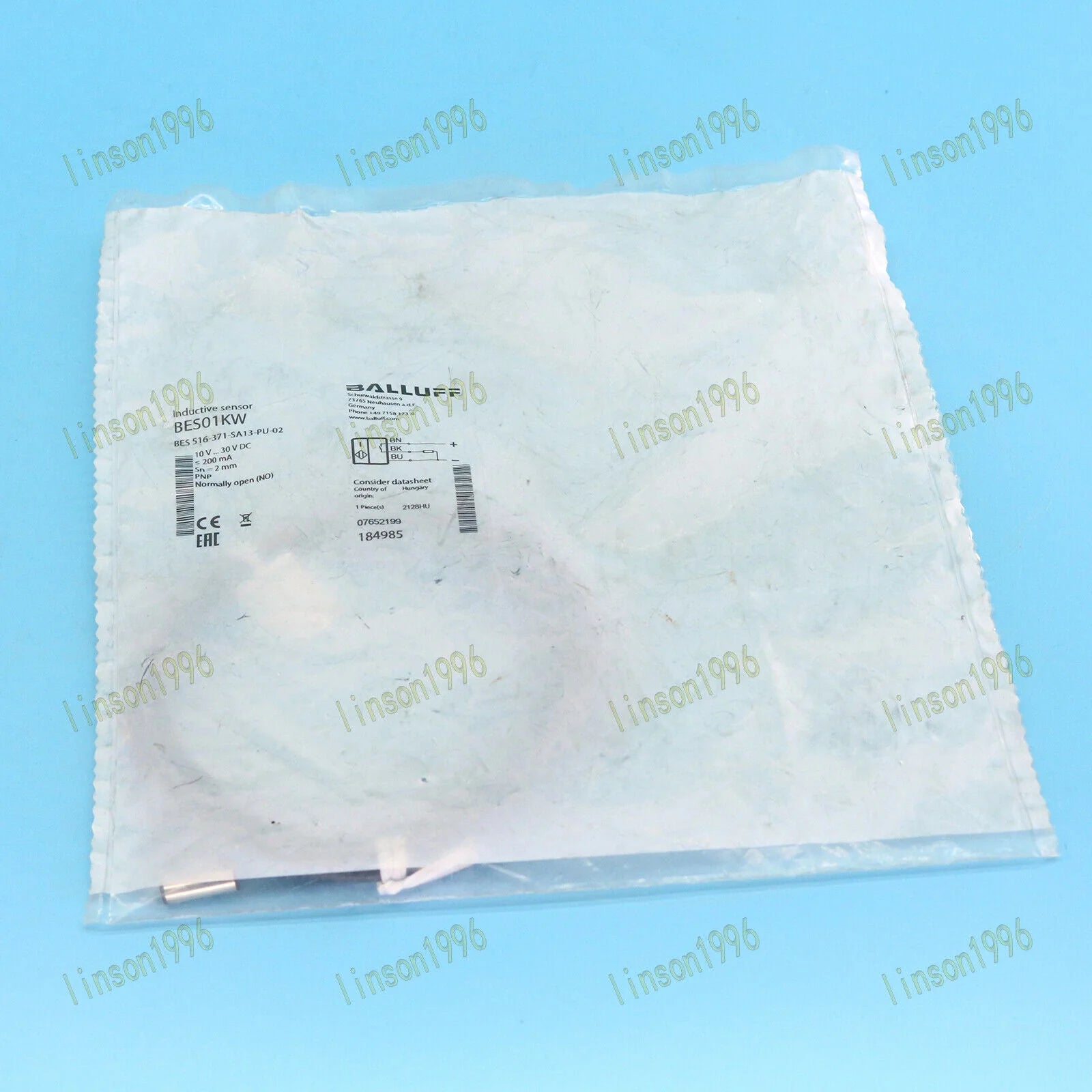 Balluff Proximity Sensor BES 516-371-SA13-PU-02 - 1PC Ship - BALLUFF [1]