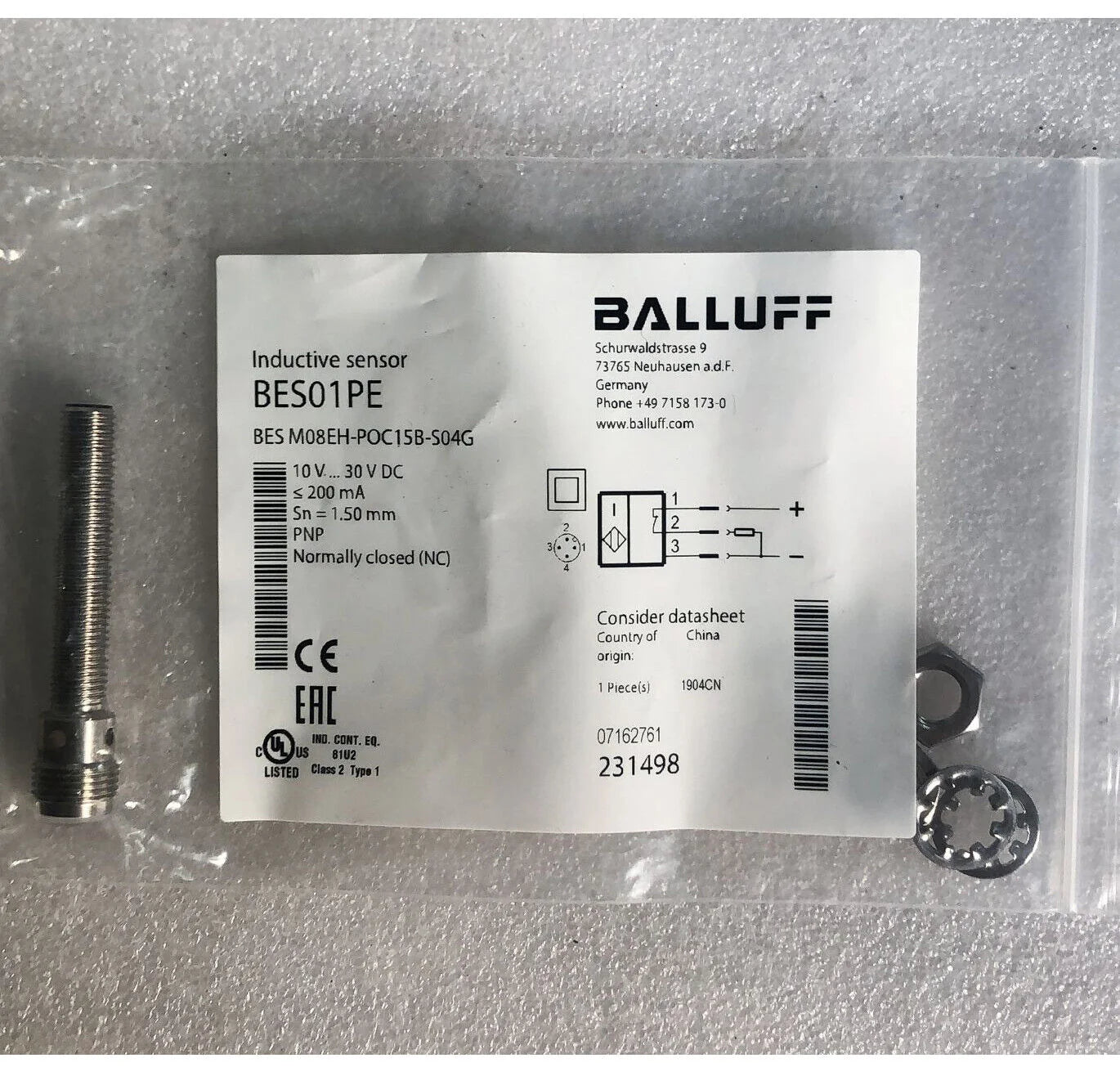 Balluff Proximity Sensor BES M08EH-POC15B-S04G - BALLUFF [4]