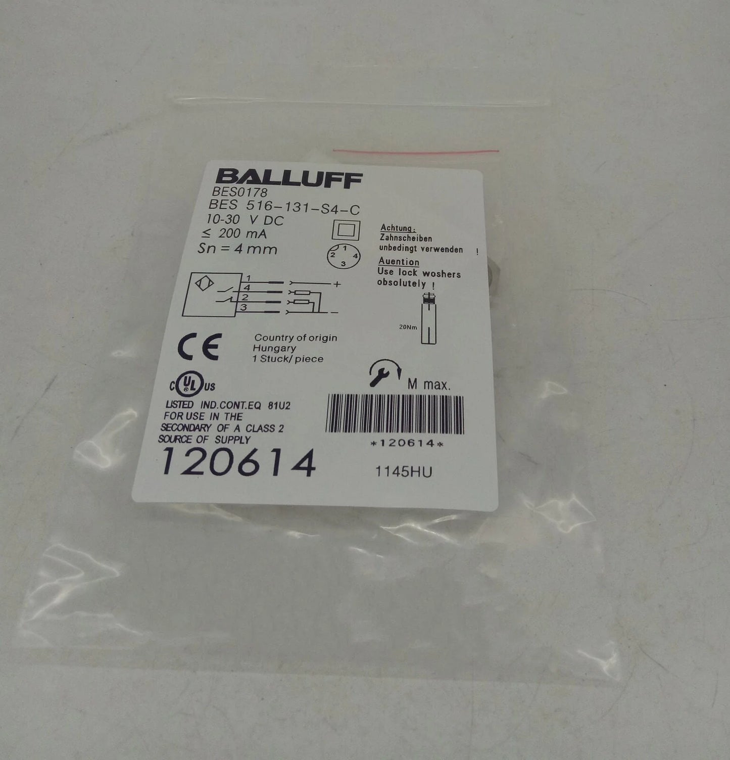 Balluff Proximity Switches BES 516-131-S4-C - BALLUFF [3]