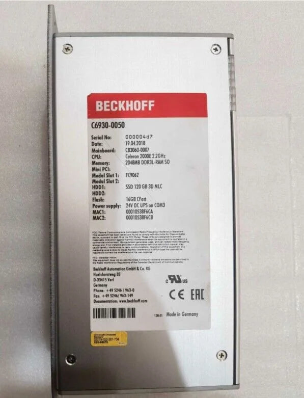 Beckhoff C6930-0050 PLC Module - BECKHOFF [1]