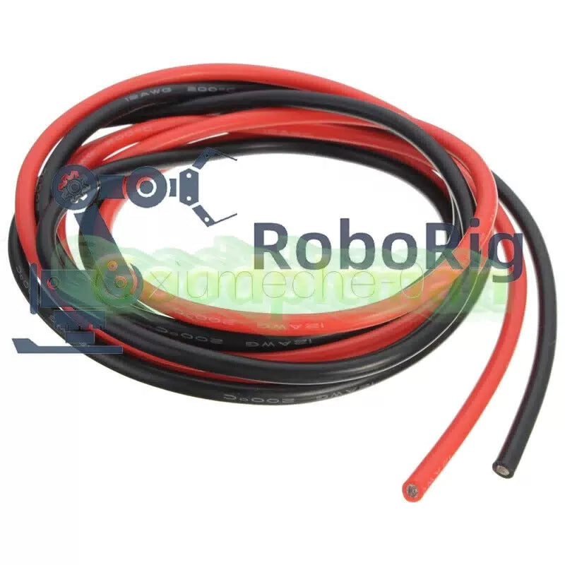 Black + Red 12 AWG Gauge Wire Silicone Flexible Copper Stranded Cables For RC M [1]