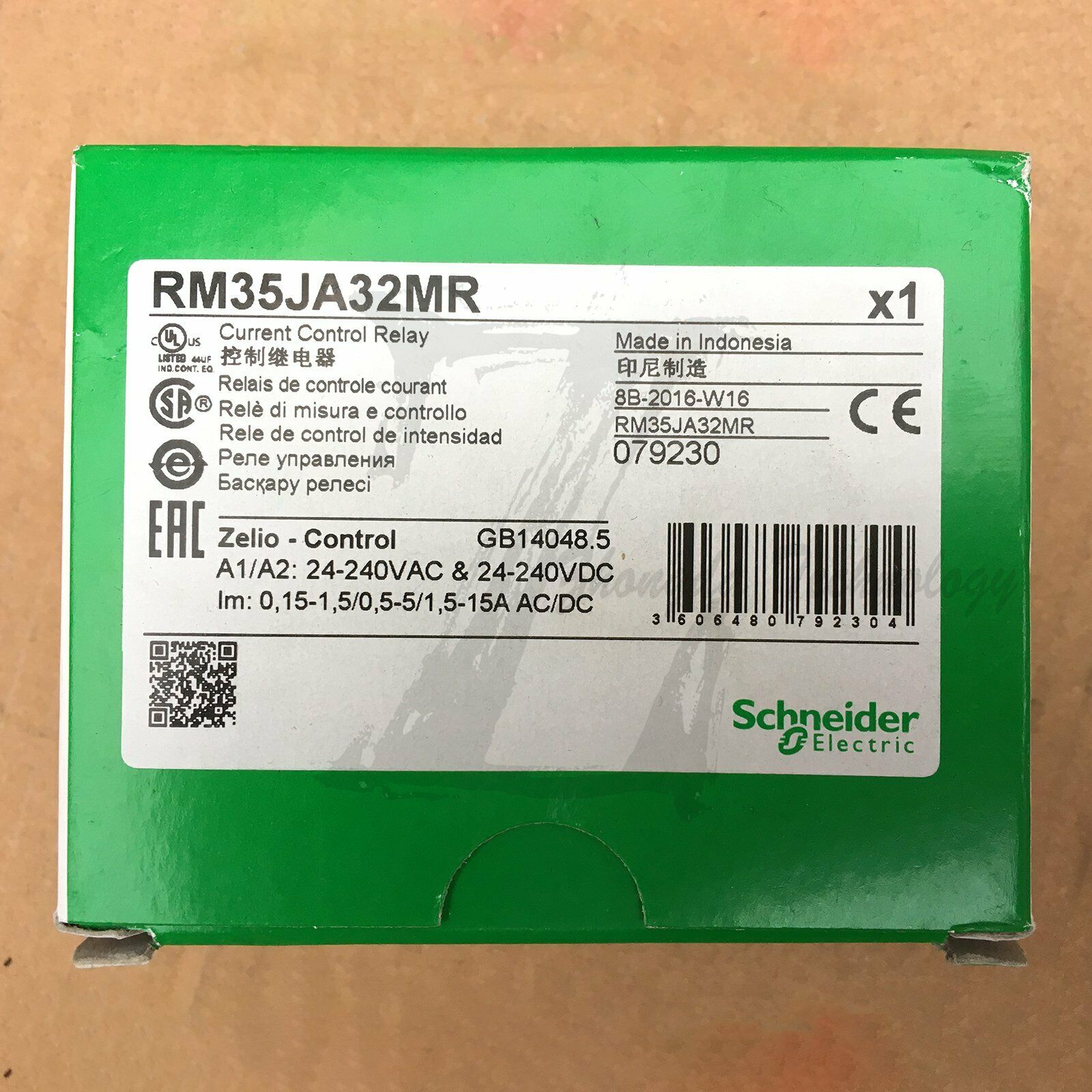 Brand new original Schneider current control relay RM35JA32MR 250 V AC - SCHNEIDER