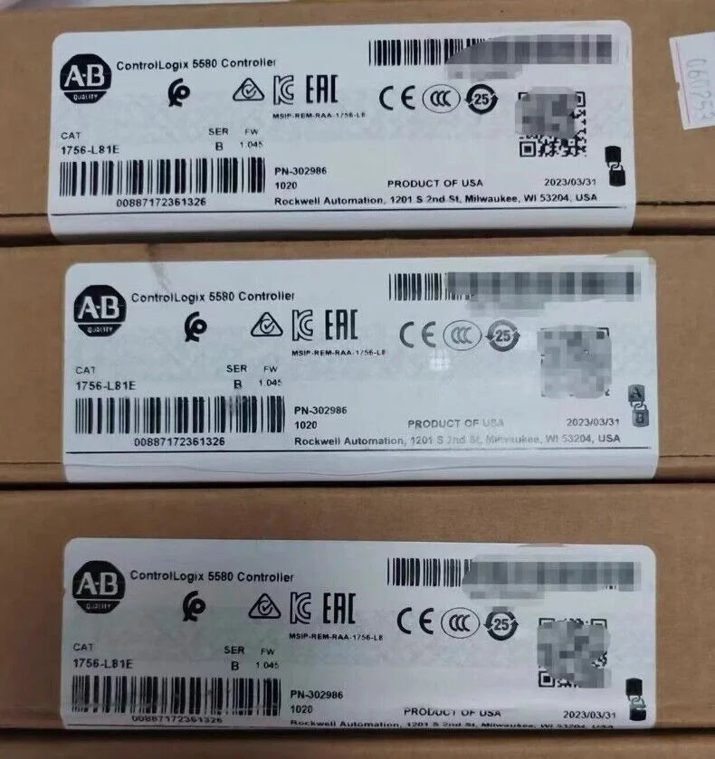 Brand New Allen-Bradley 1756-L81E ControlLogix 5580 Controller - ALLEN-BRADLEY [1]