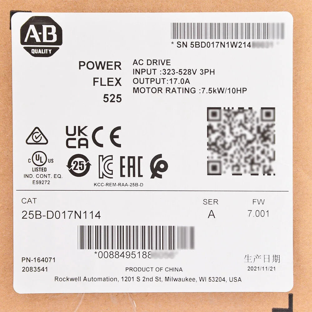 Brand New Allen Bradley 25B-D017N114 PowerFlex 525 AC Drive - ALLEN BRADLEY [3]