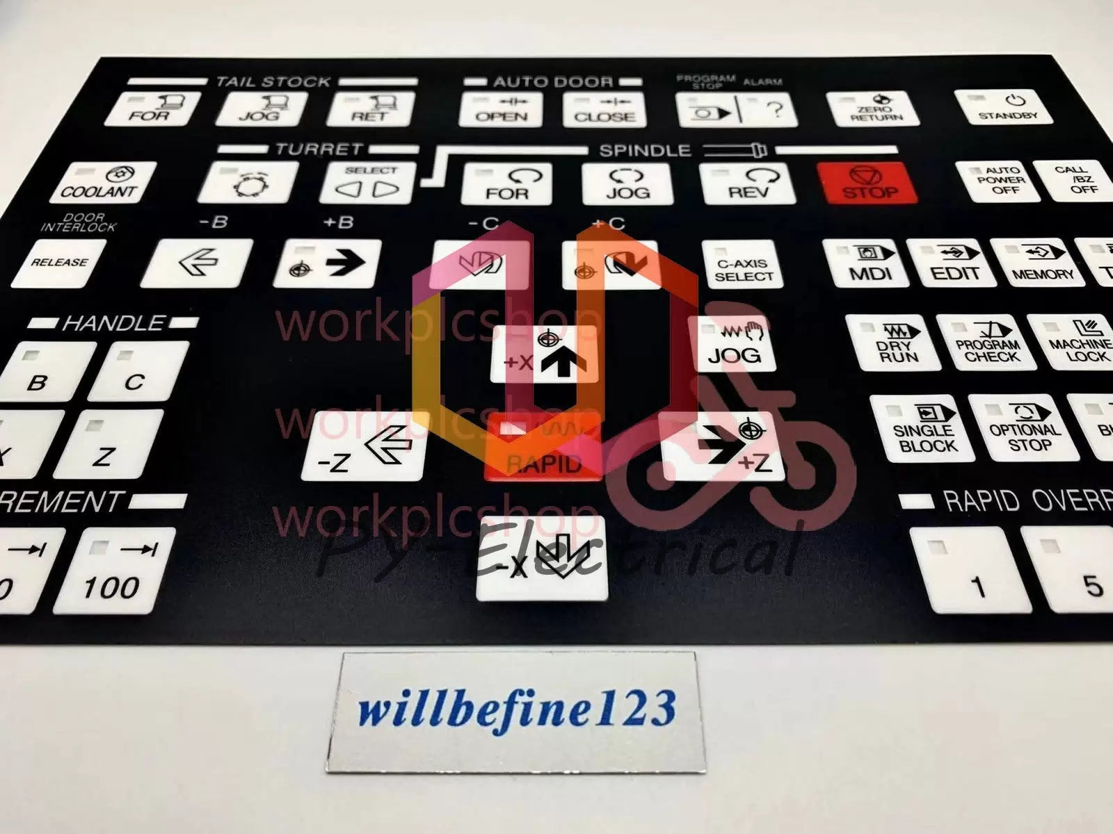 CNC Lathe Operating Membrane Key Sheet Overlay For Hyundai Kia Wia Kiaturn SKT [4]
