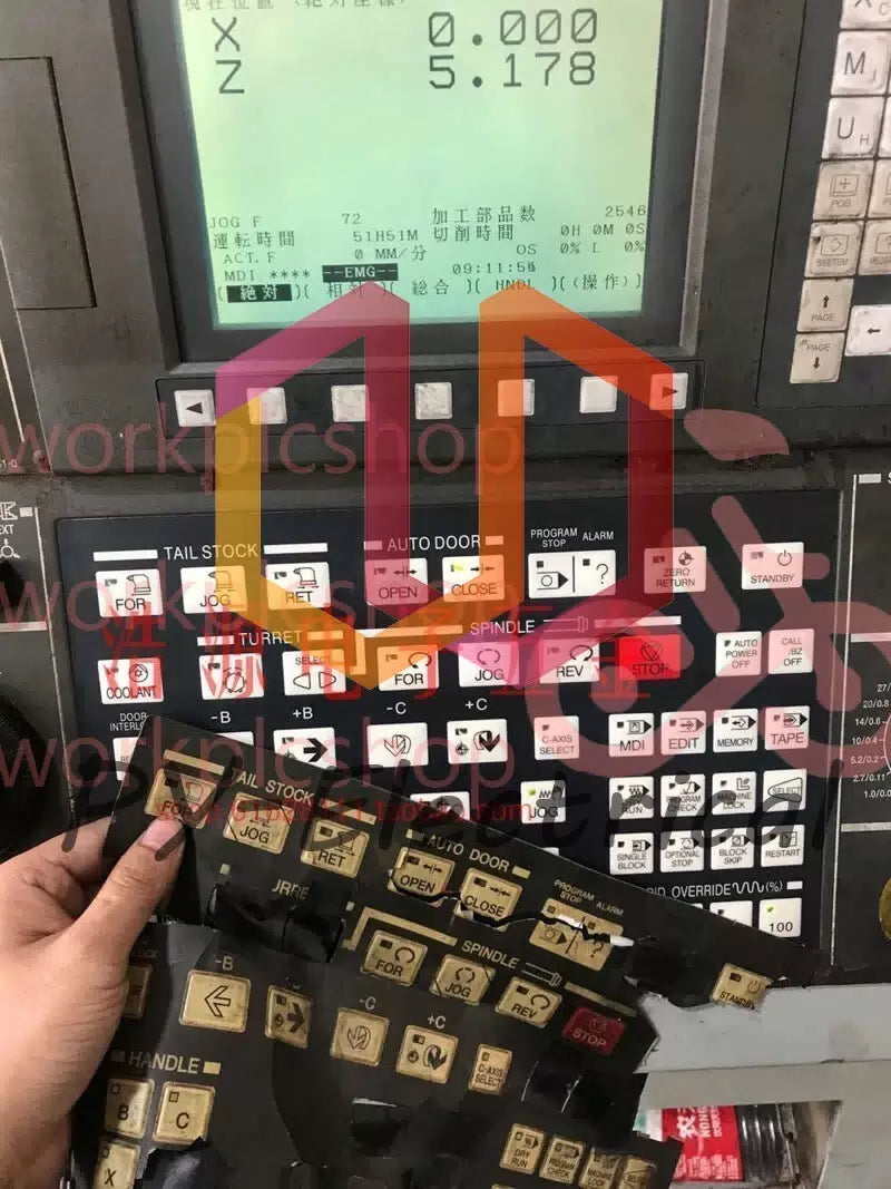 CNC Lathe Operating Membrane Key Sheet Overlay For Hyundai Kia Wia Kiaturn SKT [5]
