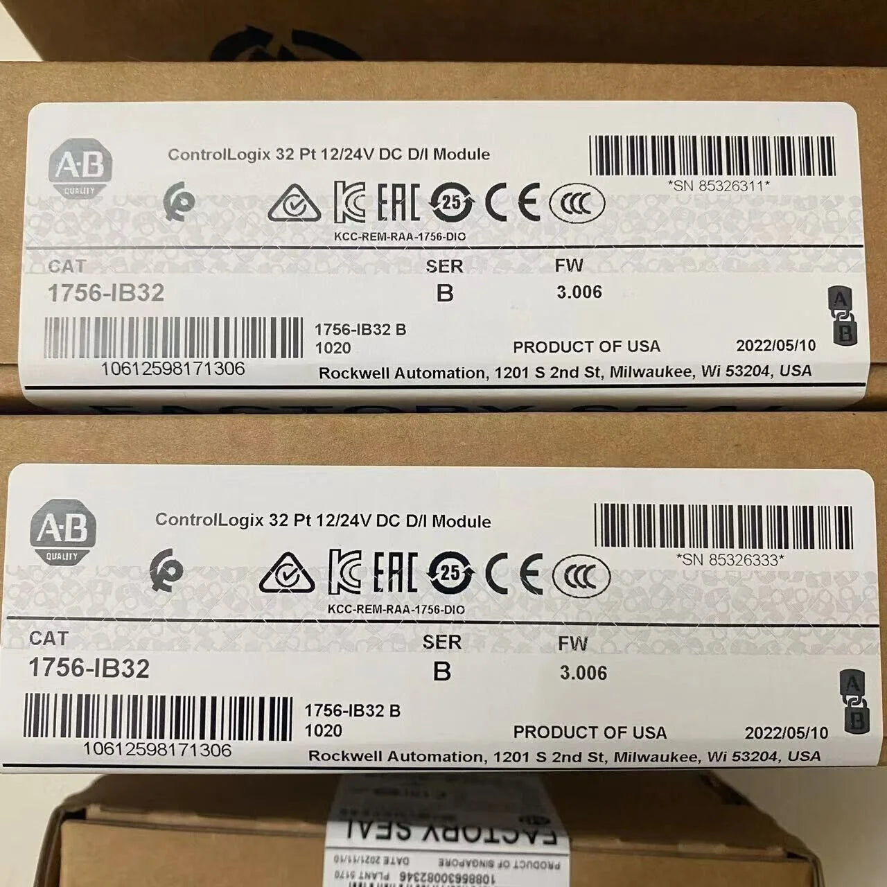 Control Logix 32 Pt 12/24V Module 1756IB32 - Factory Sealed SER A Control Logix Module for Industrial Control Logix System - CONTROL LOGIX [1]