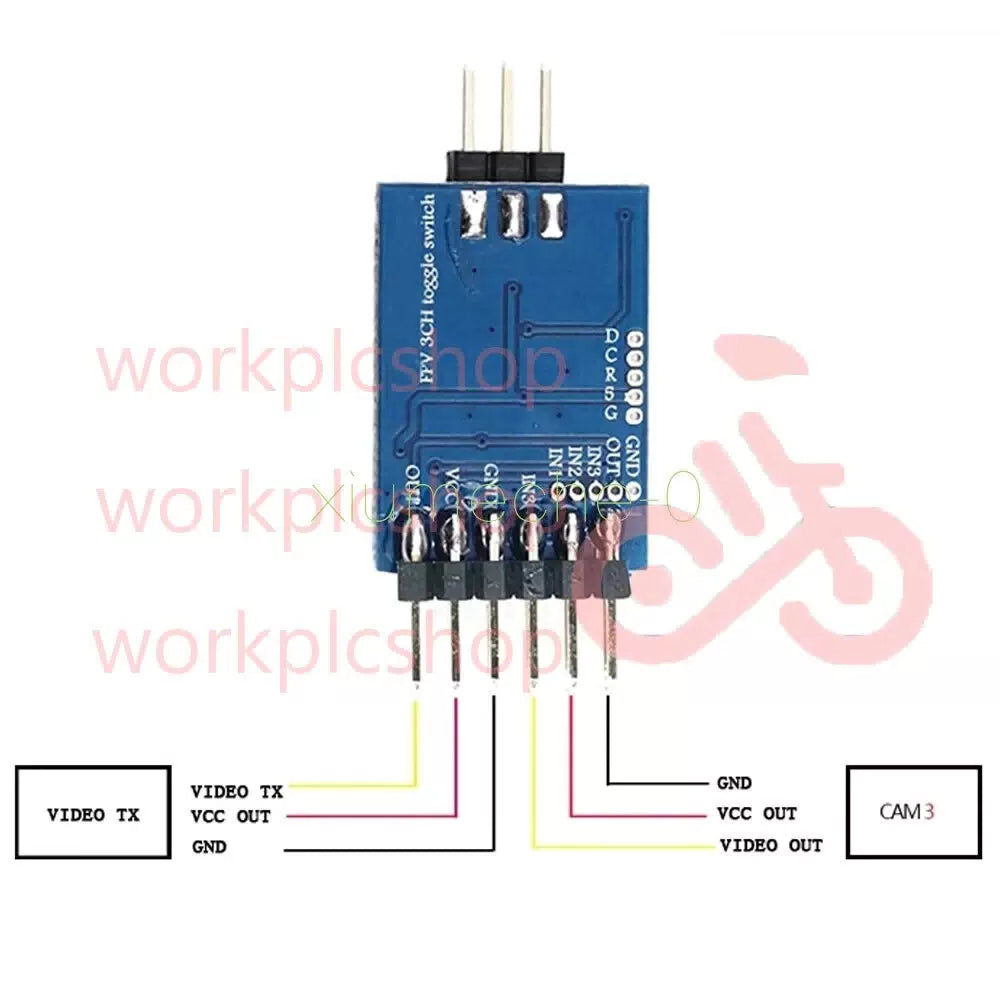 DC5-12V 3Channel Video Switcher Module 3-way Video Switching for FPV camera [4]