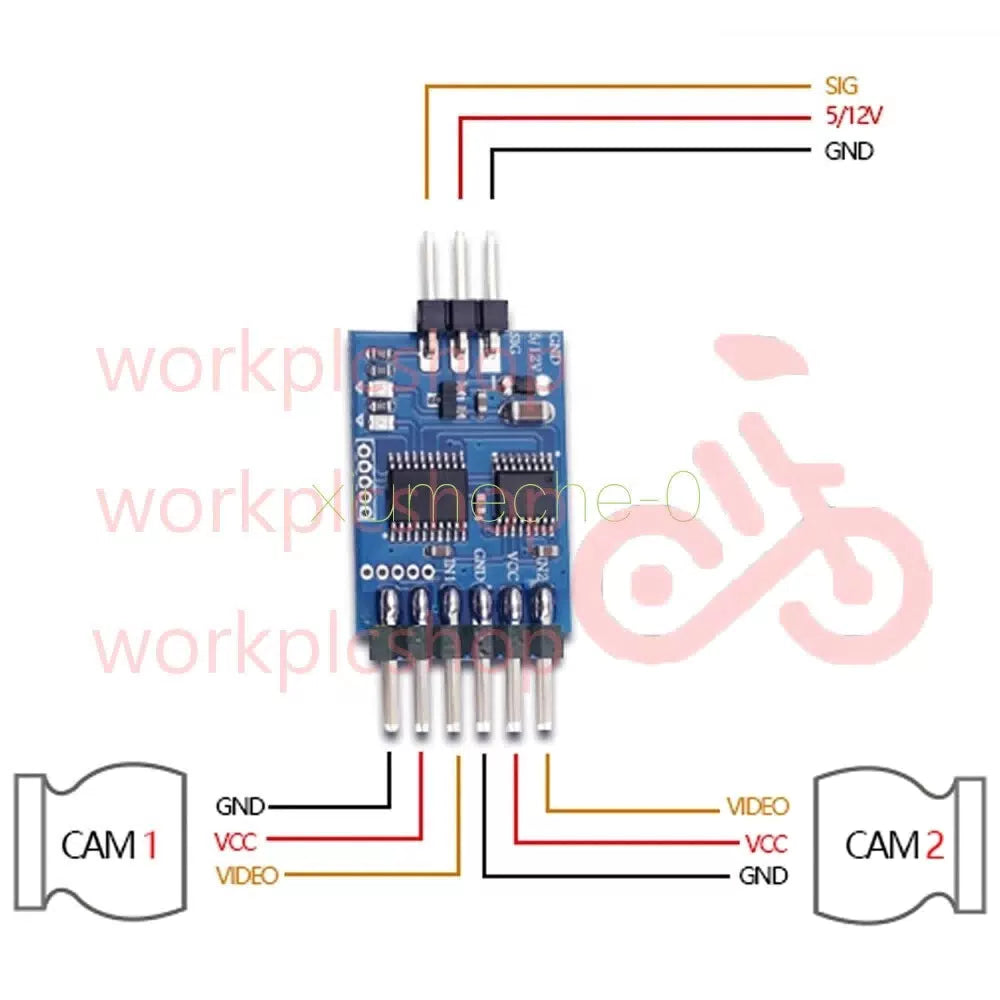 DC5-12V 3Channel Video Switcher Module 3-way Video Switching for FPV camera [5]