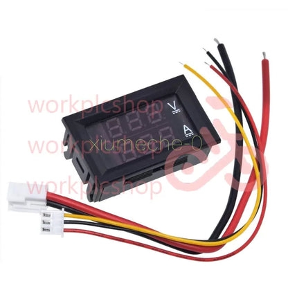 DC 100V 10A Voltmeter Ammeter Blue + Red LED Dual Digital Volt Amp Meter Gauge [2]