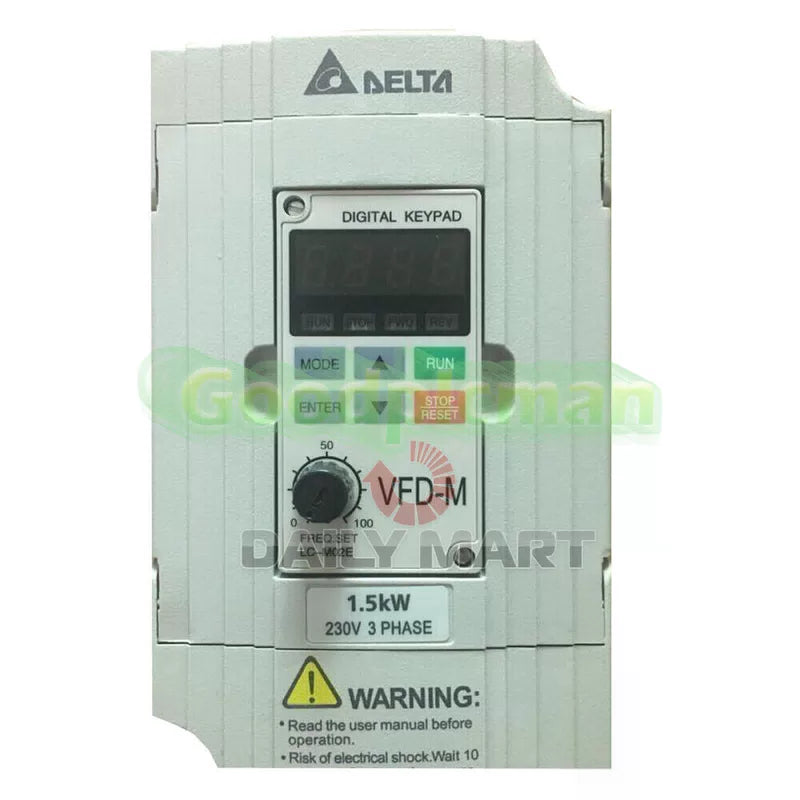DELTA VFD015M23A Frequency Inverter Drive 3Phase 220V 1.5KW 2HP [1]