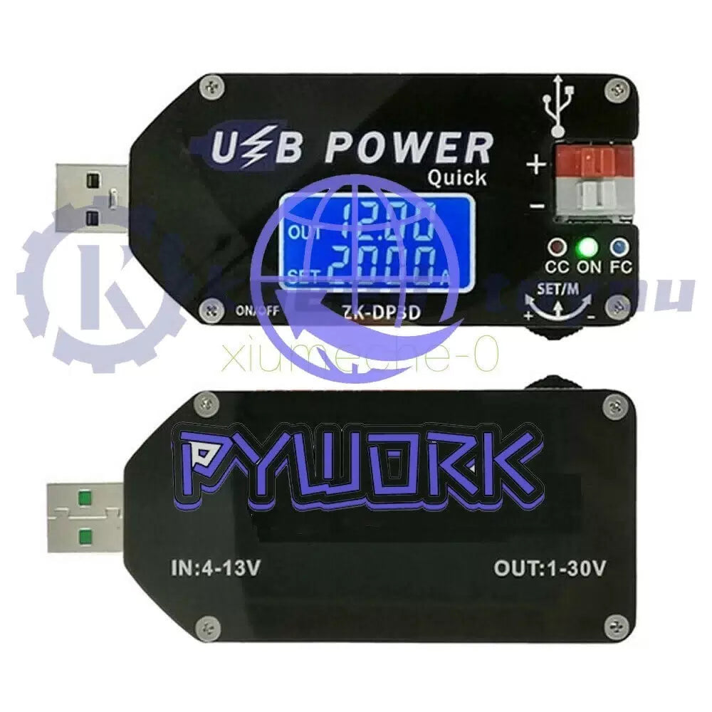 Digital Control USB Adjustable Power Supply Module CC CV Speed Controller 15W 2A [5]