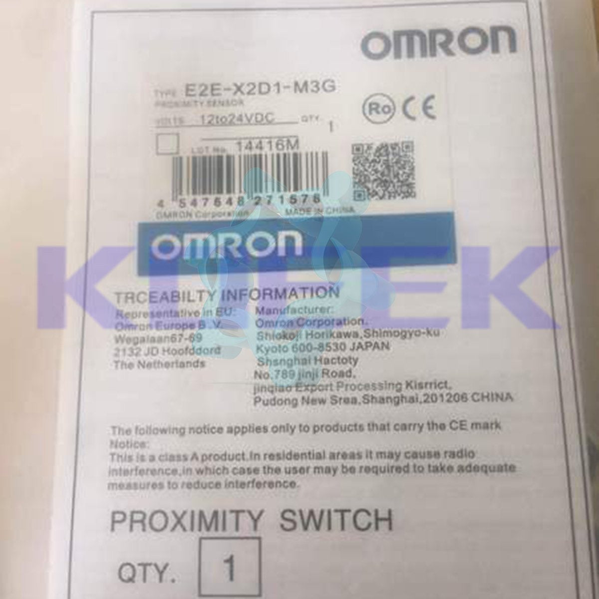 E2E X2D1-M3G - OMRON