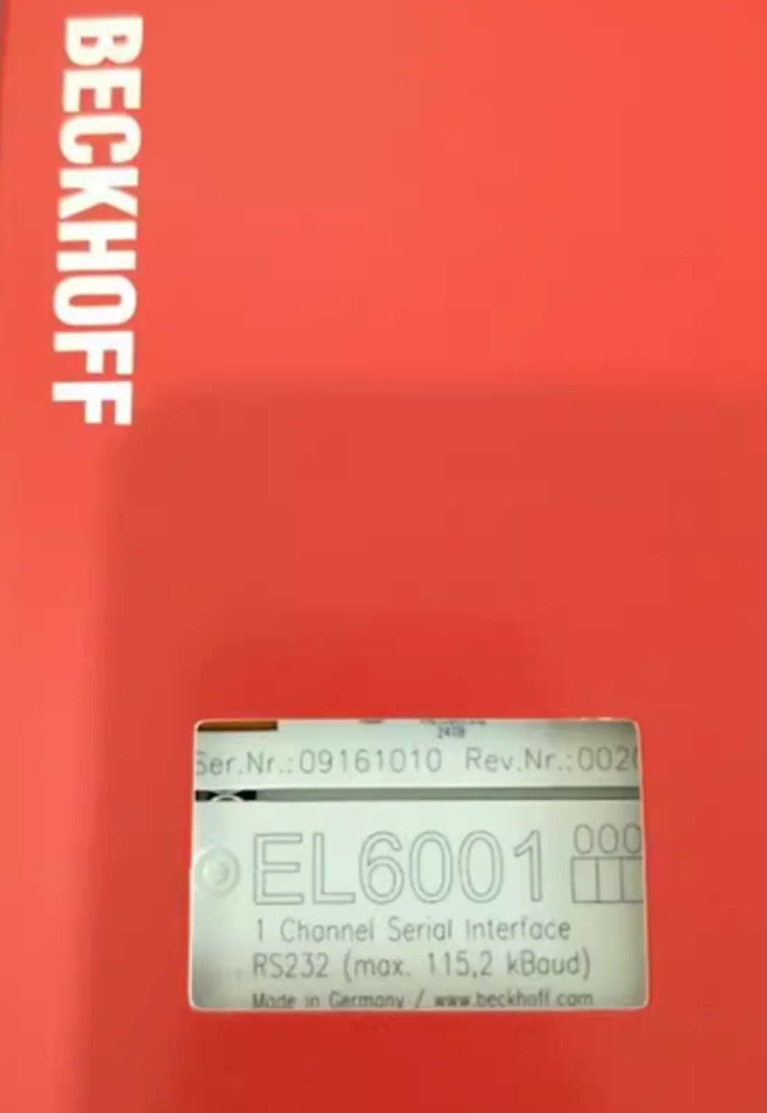 EL6001 PLC Module, BECKHOFF EL 6001 - BECKHOFF [1]