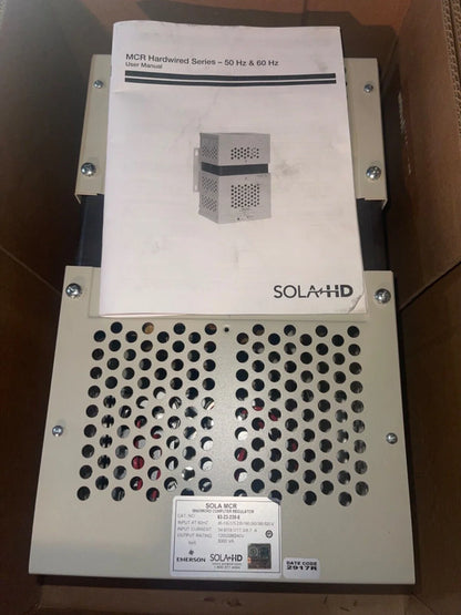EMERSON SOLA 63-23-230-8 CONSTANT VOLTAGE POWER CONDITIONER (154611 - NEW) - EMERSON [4]