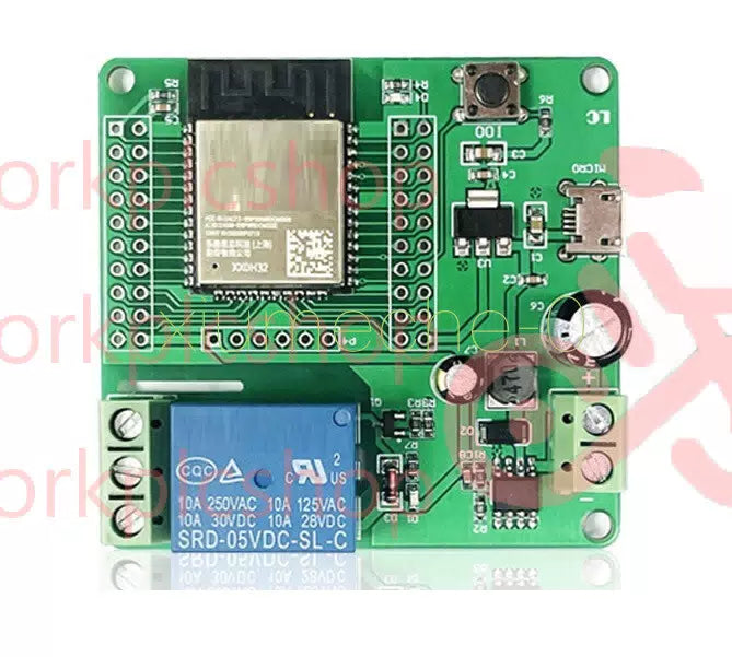 ESP32 Development Board Single Relay Module DC7-60V Micro USB 5V [5]