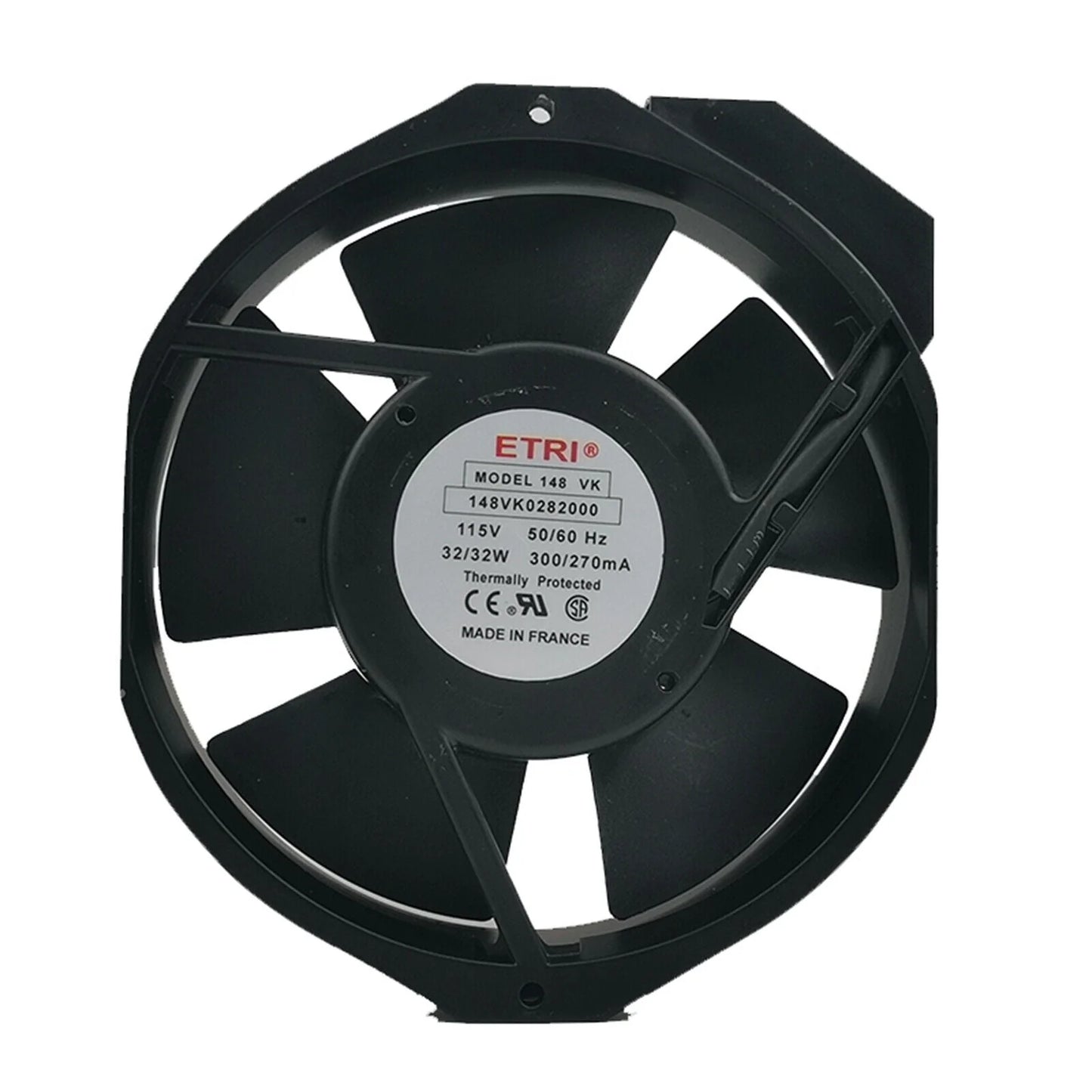 ETRI Axial Flow Fan 115V 50/60Hz - ETRI [1]