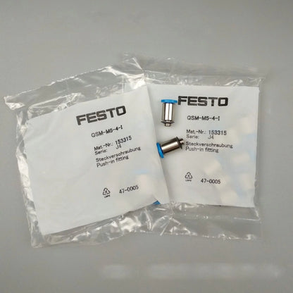 FESTO 10-Piece Push-In Connector Set QSM-M5-4 Stock Available - FESTO [1]
