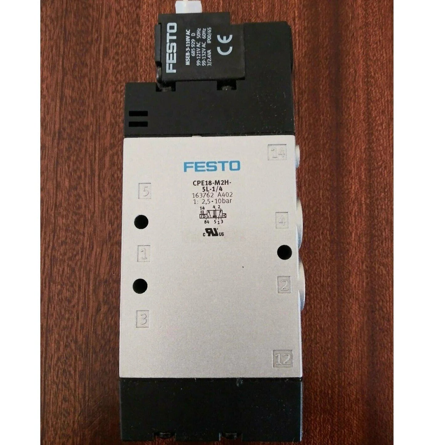 FESTO CPE18-M2H-5L-1/4 Solenoid Valve 163762 - FESTO [3]