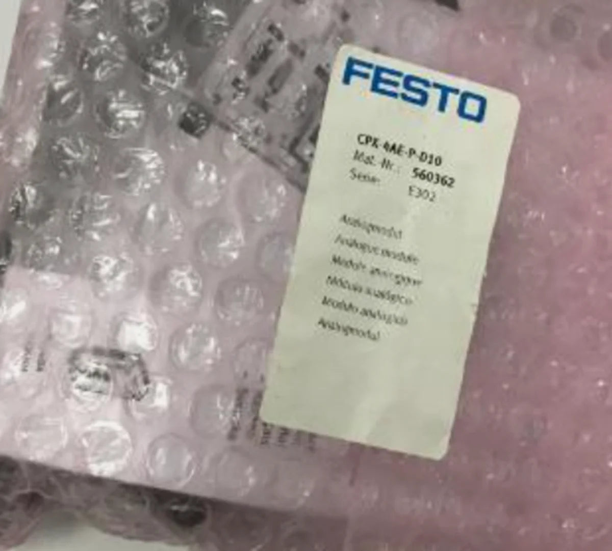 FESTO CPX-4AE-P-D10 Module - FESTO [1]