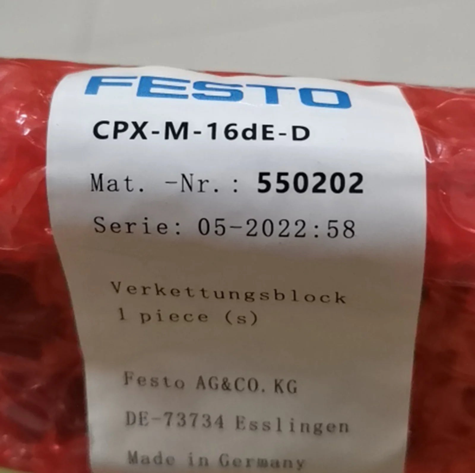 FESTO CPX-M-16DE-D 550202 Input Module - FESTO [2]