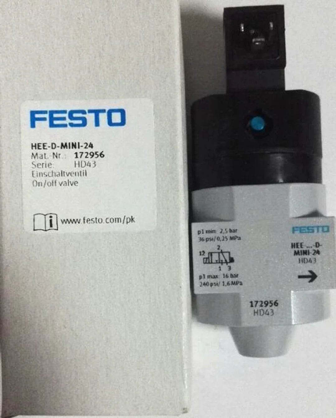 FESTO HEE-D-MINI-24 172956 Solenoid Valve In Box - FESTO [2]