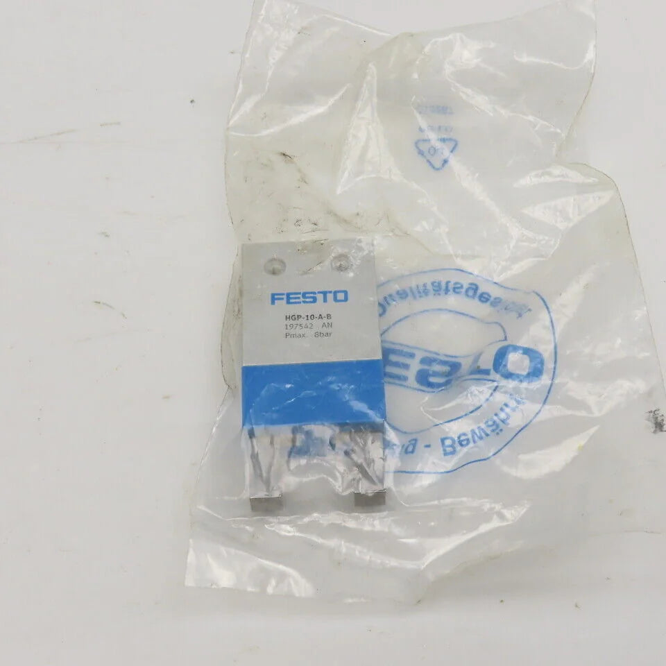 FESTO HGP-10-A-B Pneumatic Parallel Gripper 4-8 Bar Size 10 - Industrial Clamp with 1000 N Force - FESTO [1]