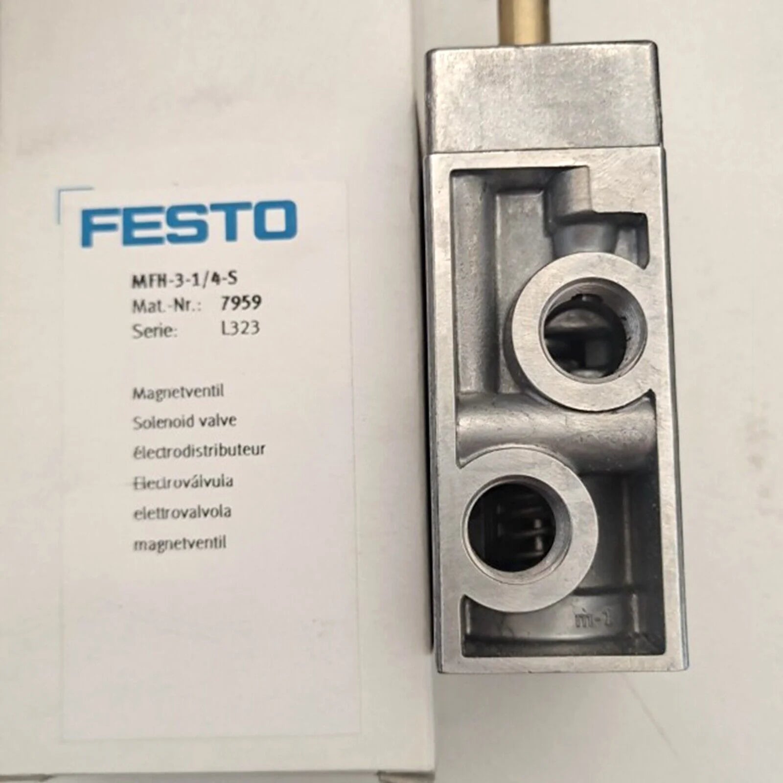 FESTO MFH-3-1/4-S 7959 PLC Solenoid Classic Valve 230VDC 240VAC - WESTO [2]