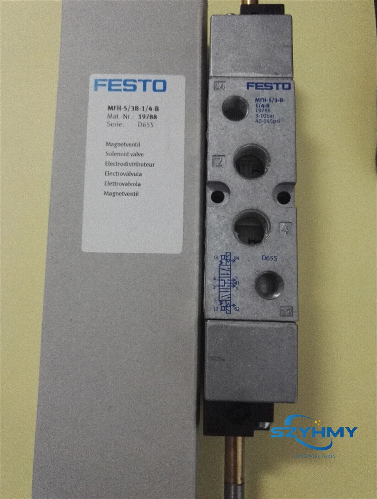 FESTO MFH-5/3B-1/4-B Solenoid Valve - New 1PC - FESTO [2]