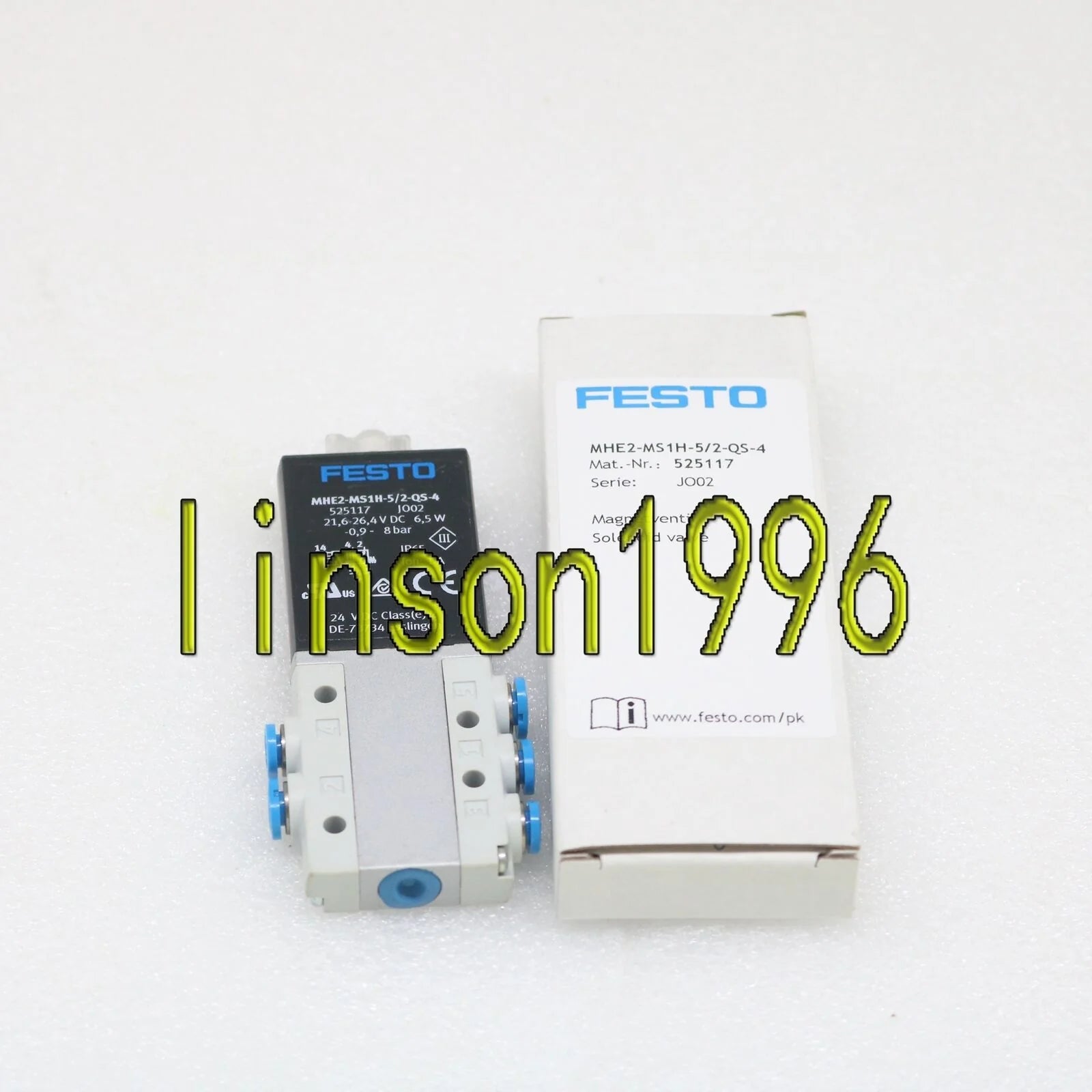 FESTO MHE2-MS1H-5/2-QS-4 525117 solenoid valve shipp - FESTO [3]