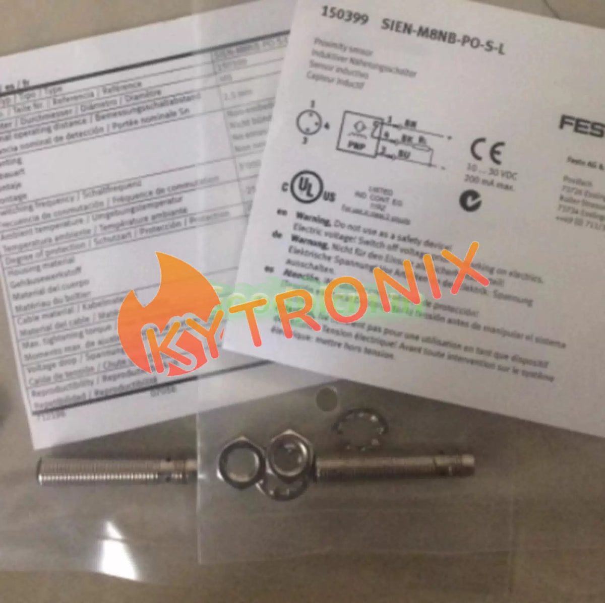 FESTO SIEN-M8NB-PO-S-L 150399 Proximity Switch 10-30VDC 200mA 1Pcs/ [1]