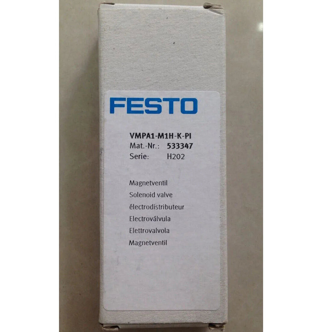 FESTO VMPA1-M1H-K-PI 533347: FESTO VMPA1-M1H-K-PI 533347 solenoid valve, FESTO VMPA1-M1H-K-PI 533347 industrial solenoid valve, FESTO VMPA1-M1H-K-PI 533347 gas or oil operated solenoid valve - FESTO [1]
